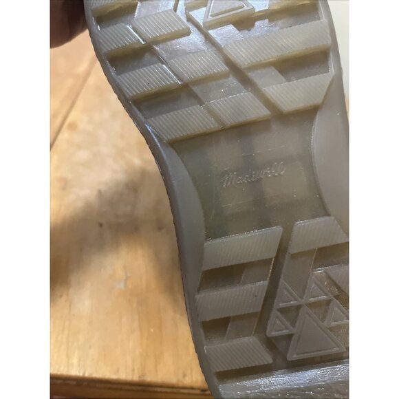 Madewell Joey Warm Pull-On Chelsea Boot Size 9 Dark Coffee Brown Leather FauxFur - Picture 8 of 9